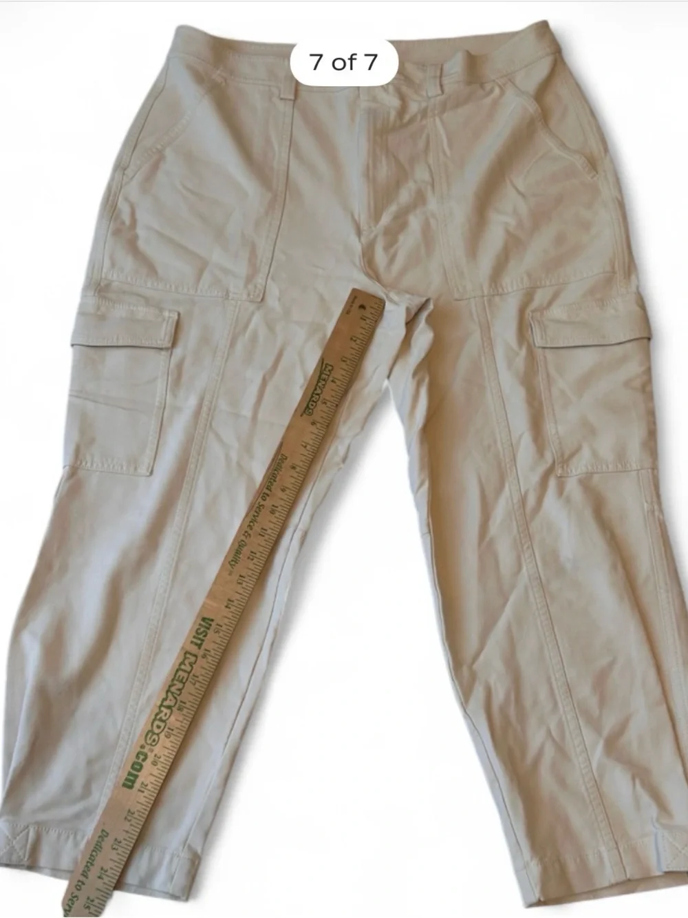 Banana Republic Light Beige Cargo Capri Pants 14-XL